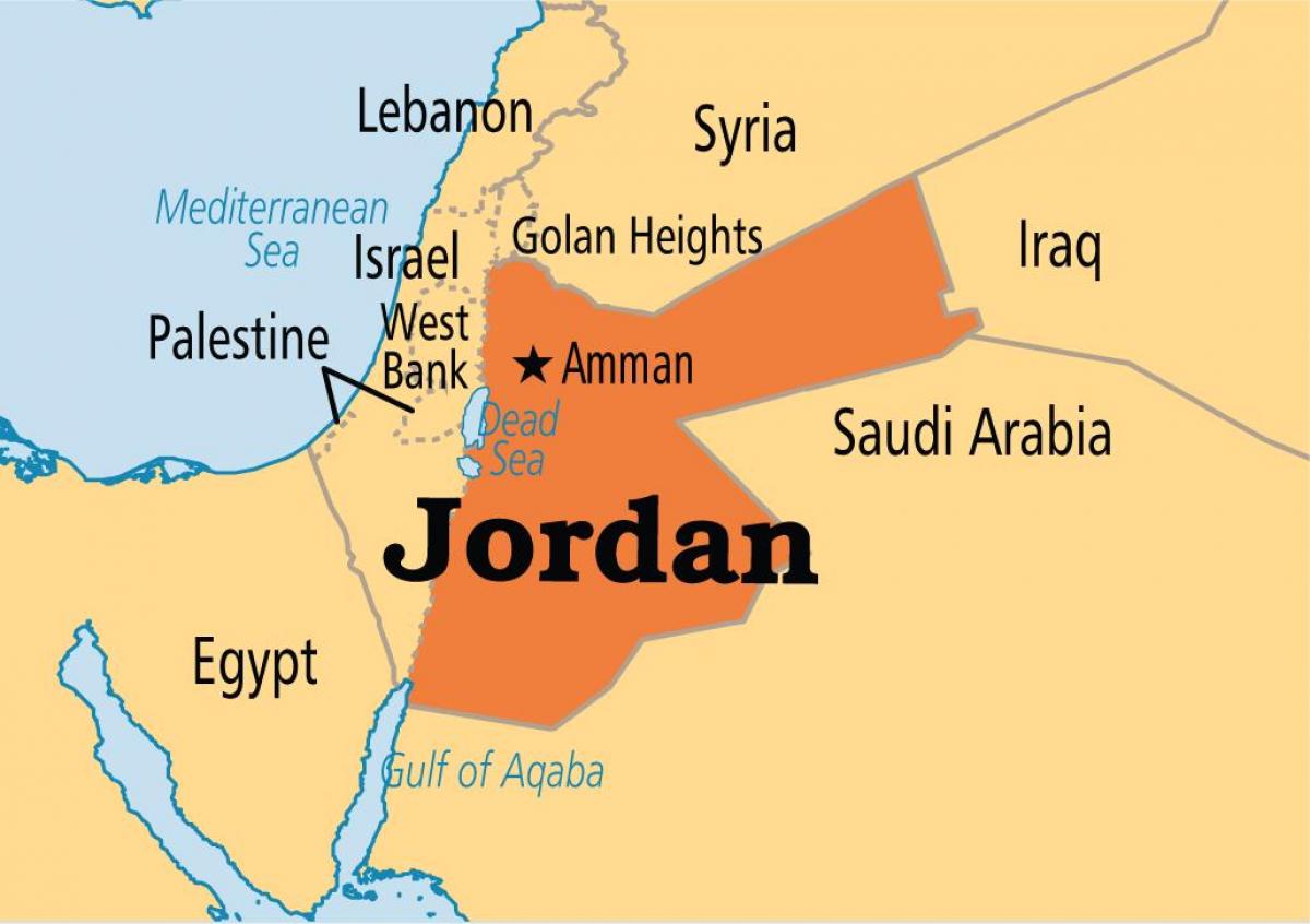 Jordan mapu lokacija