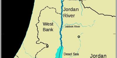 Jordan rijeku bliskom istoku mapu