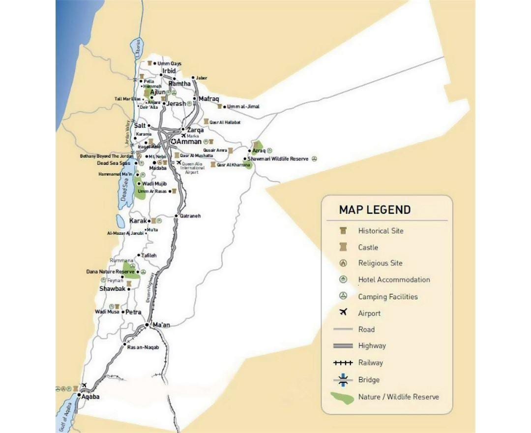 mapa Jordan željezničke